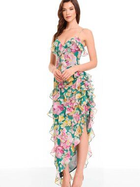 dress the population alani Alani Dress XL / NAVY MULTI